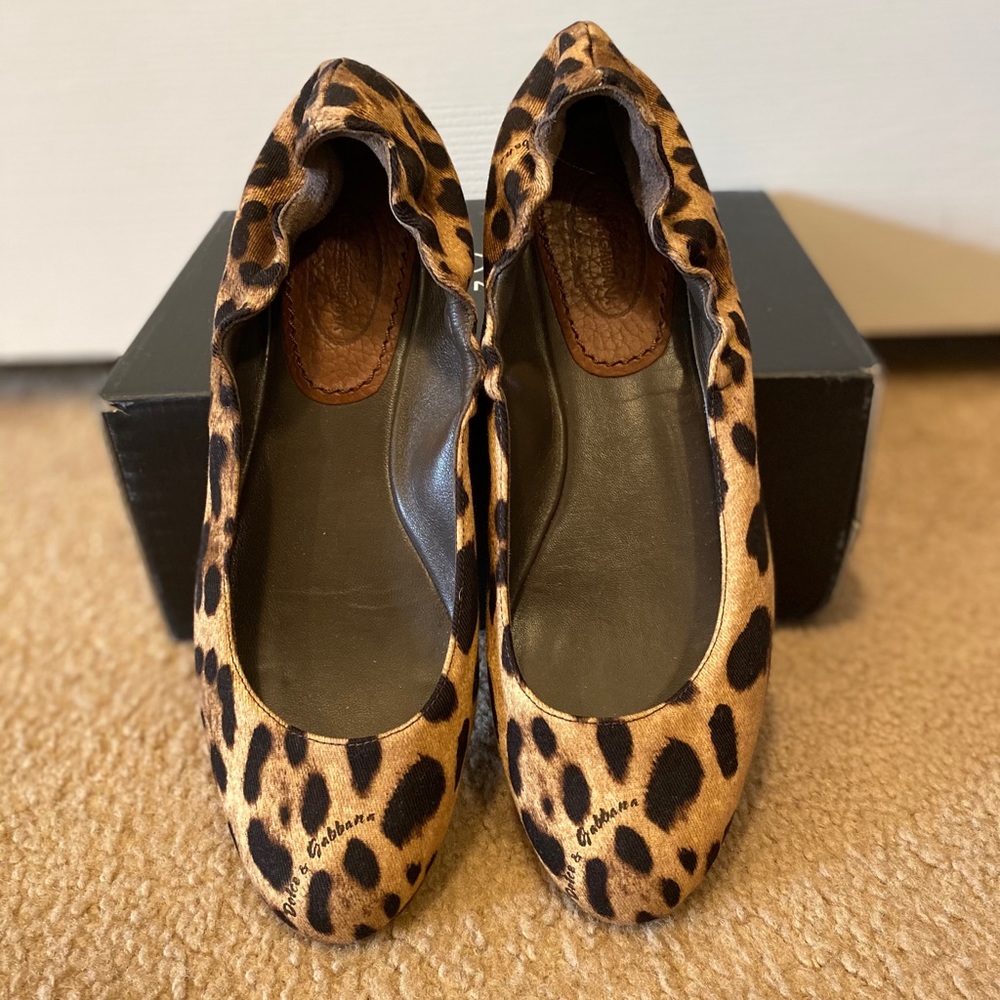 Dolce & Gabanna Leopard Ballet Flats